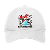 101 Days Smarter Dalmatian Dog Face Mask 100th Day Adjustable Cap | Artistshot