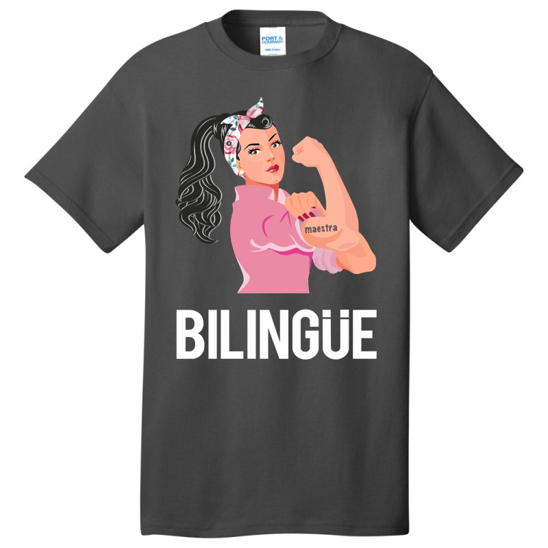 Maestra Bilingue Bilingual Spanish Teacher Long Sleeve T Shirt Basic T-shirt by HUUY | Artistshot