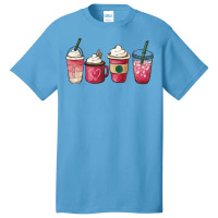 Valentine Coffee Heart Iced Coffee Lover Valentine Day Women T Shirt Basic T-shirt | Artistshot