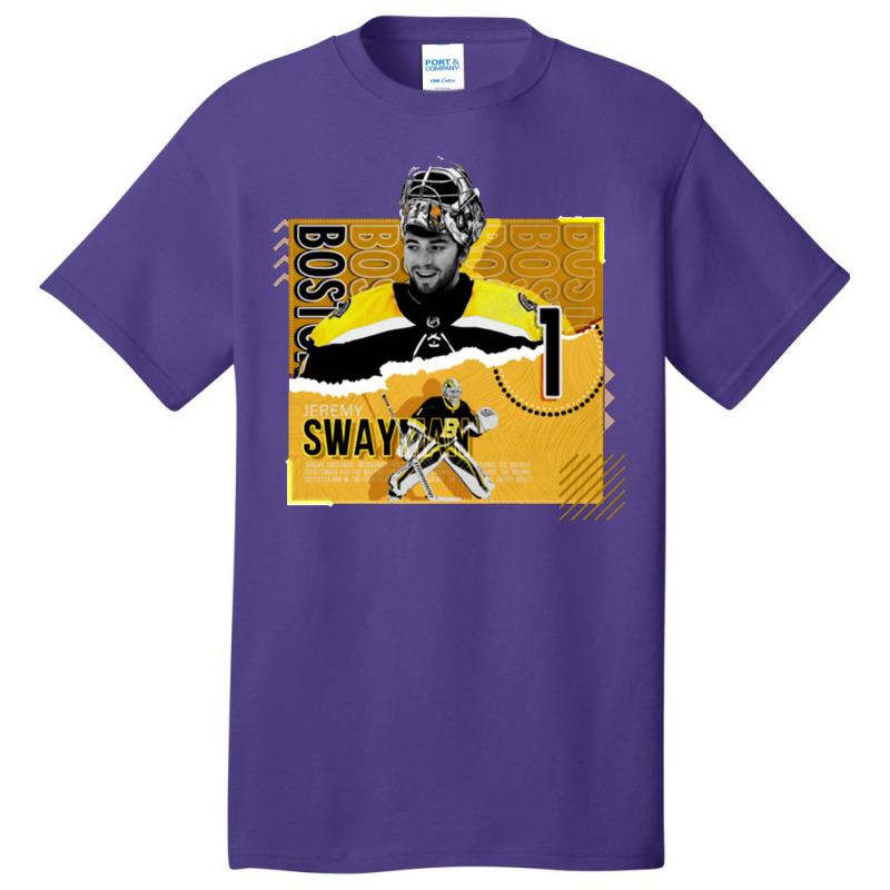 Jeremy Swayman Hockey Basic T-shirt by liburdowu | Artistshot