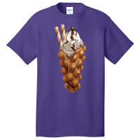 Eggette Bubble Waffle Vanilla Ice Cream T  Shirt Egg Bubble Waffle Van Basic T-shirt | Artistshot