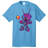 Cute Futuristic Gradient Robot Character Tank Top Basic T-shirt | Artistshot