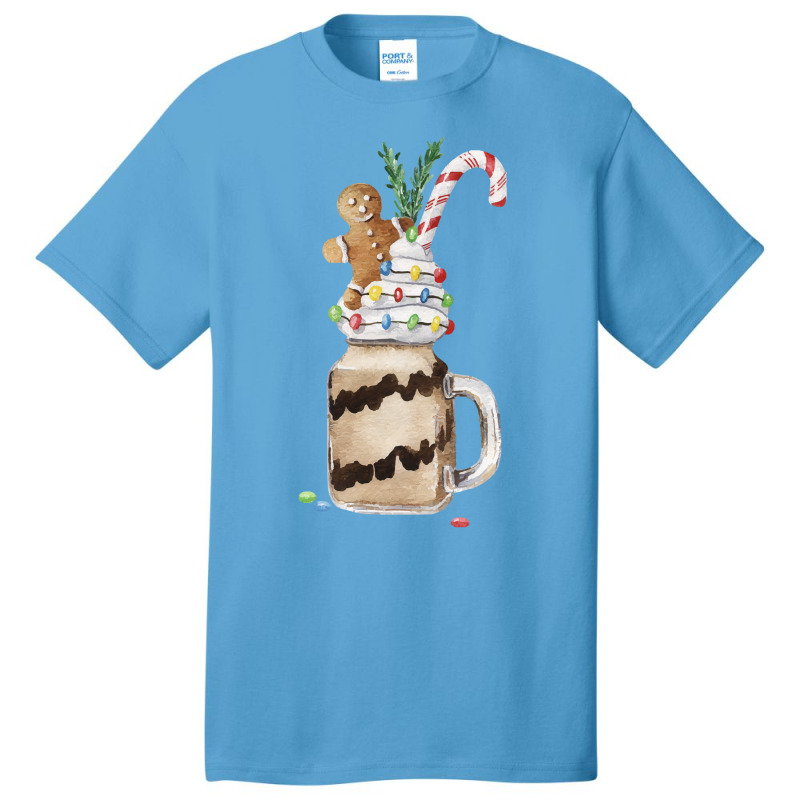 Gingerbread Man Candy Monstershake T  Shirt Christmas Gingerbread Choc Basic T-shirt by salesmanhuh | Artistshot