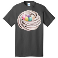 Handrawn Easter Themed Food T  Shirt Meringue Cookie Nest With Colorfu Basic T-shirt | Artistshot