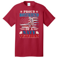 Proud Boyfriend Of A Navy Veteran Basic T-shirt | Artistshot