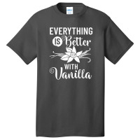 Vanilla Beans Extract Bourbon Ice Cream Paste Powder Basic T-shirt | Artistshot