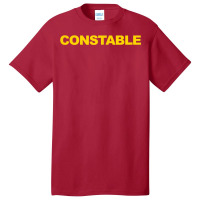 Constable Front Back Print Police Law Enforcement Constable T Shirt Basic T-shirt | Artistshot