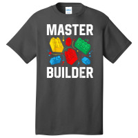 Master Builder Kids Building Blocks Brick Toy Master Builder T Shirt Basic T-shirt | Artistshot