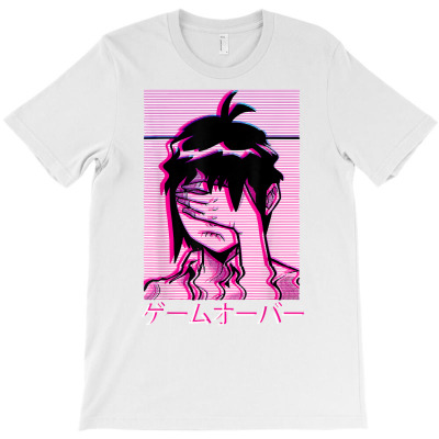 Vaporwave Egirl Anime Aesthetic Japanese Sad Girl Alt T Shirt T-shirt Designed By Annamarie Mueller