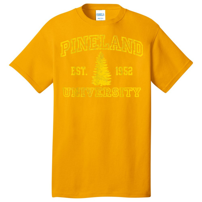 Pineland University Yellow Lettered Heavy Cotton Shirt T Shirt Basic T-shirt | Artistshot