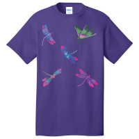 Dragonflies Machine Embroidery T Shirt Basic T-shirt | Artistshot