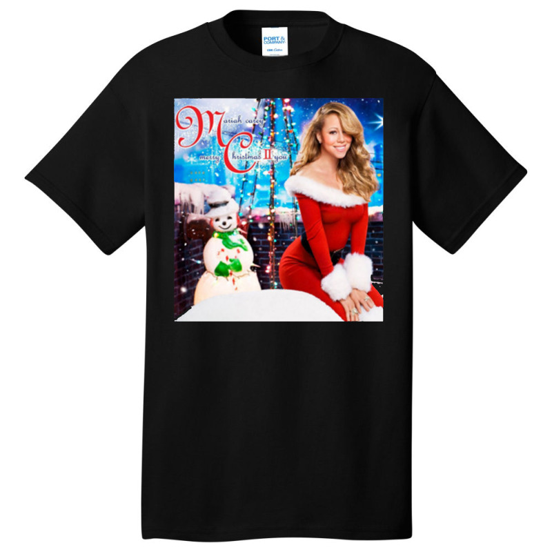 Mariah Carey Merry Christmas Basic T-shirt by apolitery | Artistshot