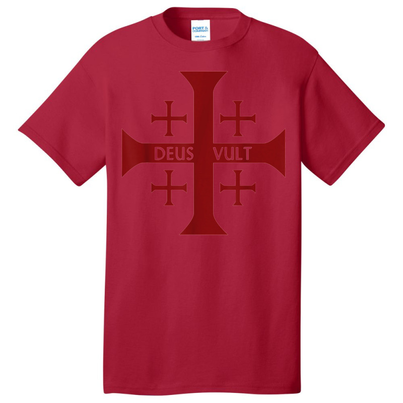 Crusader Christianity Deus Vult God Will Basic T-shirt | Artistshot