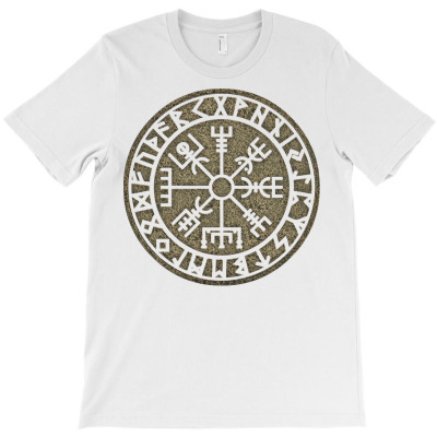 Vegvisir Viking Compass Runes Nordic Celtic Protection Pullover Hoodie T-shirt Designed By Annamarie Mueller