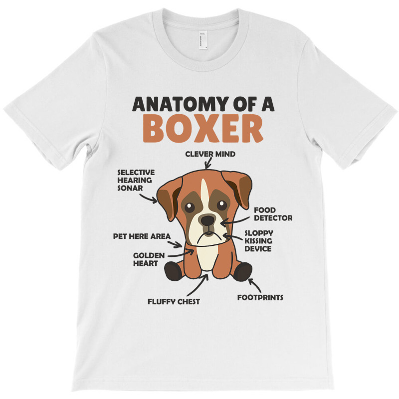 Anatomy Of A Boxer Cute Dogs Funny Dog Boxer 2 T-shirt | Artistshot