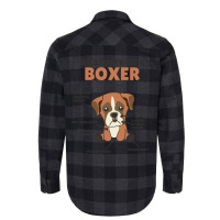 Anatomy Of A Boxer Cute Dogs Funny Dog Boxer 2 Flannel Shirt | Artistshot