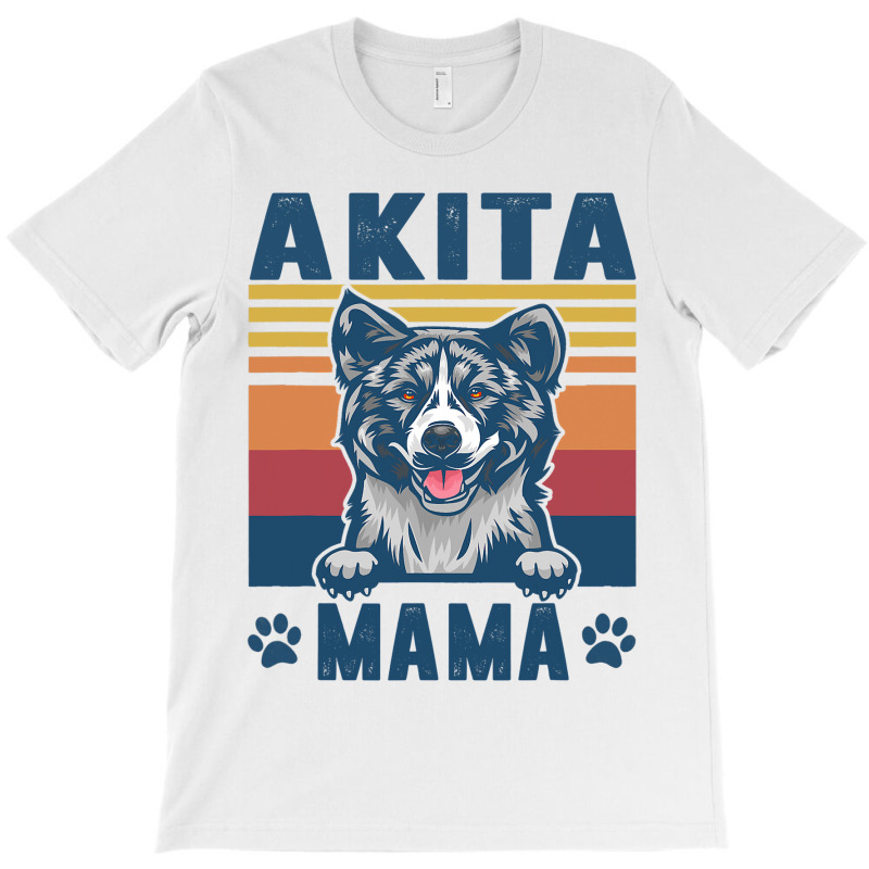 Akita Mama Mother Retro Gifts Dog Mom T-shirt | Artistshot