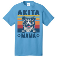 Akita Mama Mother Retro Gifts Dog Mom Basic T-shirt | Artistshot