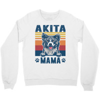 Akita Mama Mother Retro Gifts Dog Mom Crewneck Sweatshirt | Artistshot