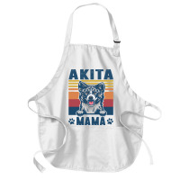 Akita Mama Mother Retro Gifts Dog Mom Medium-length Apron | Artistshot