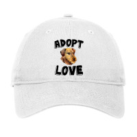 Adopt Dog Love Airedale Terrier My Rescue Animal L Adjustable Cap | Artistshot