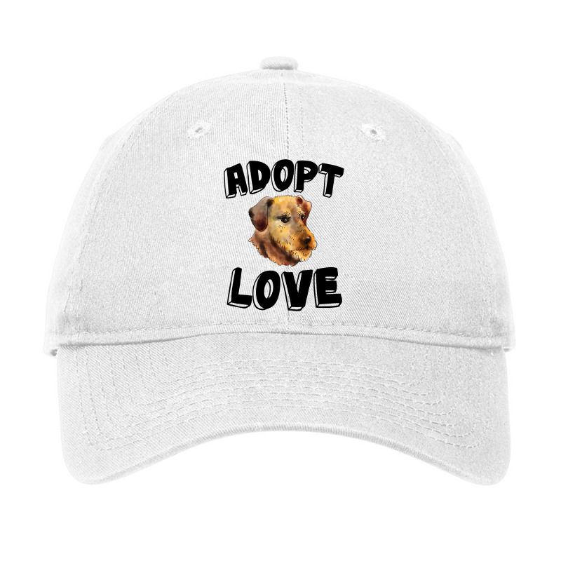 Adopt Dog Love Airedale Terrier My Rescue Animal L Adjustable Cap by GreySchrade | Artistshot