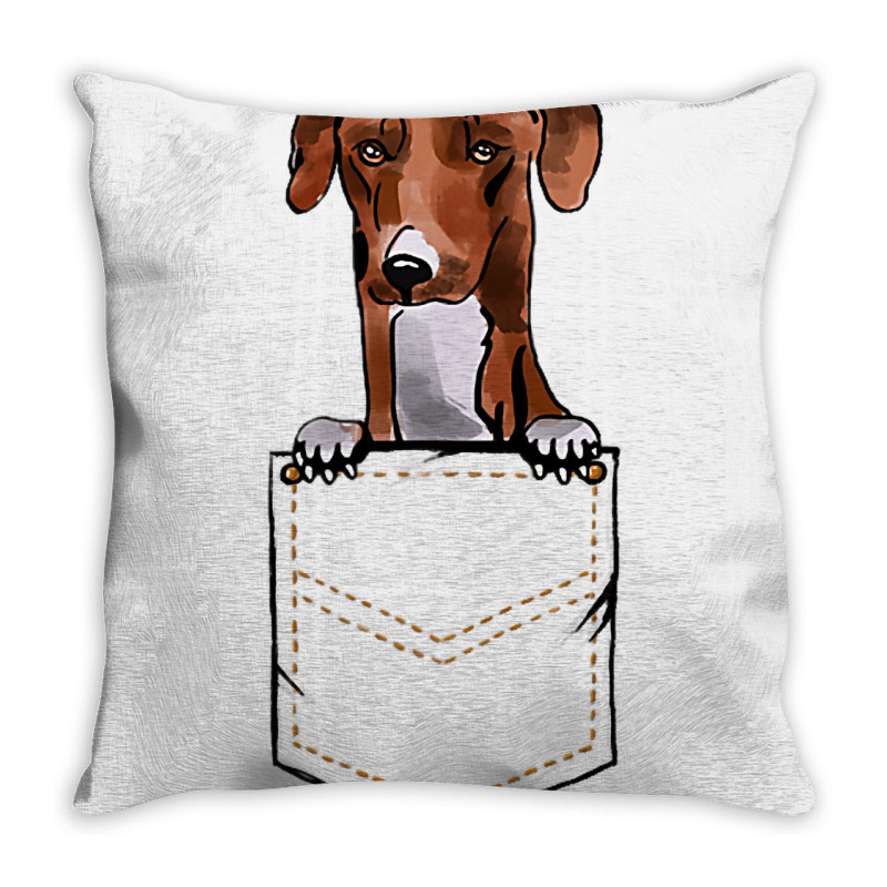 Azawakh Puppy For A Dog Owner Pet Pocket Colored Throw Pillow | Artistshot