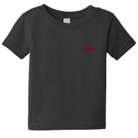 Dazzling Taylor Dark Red Baby Tee | Artistshot