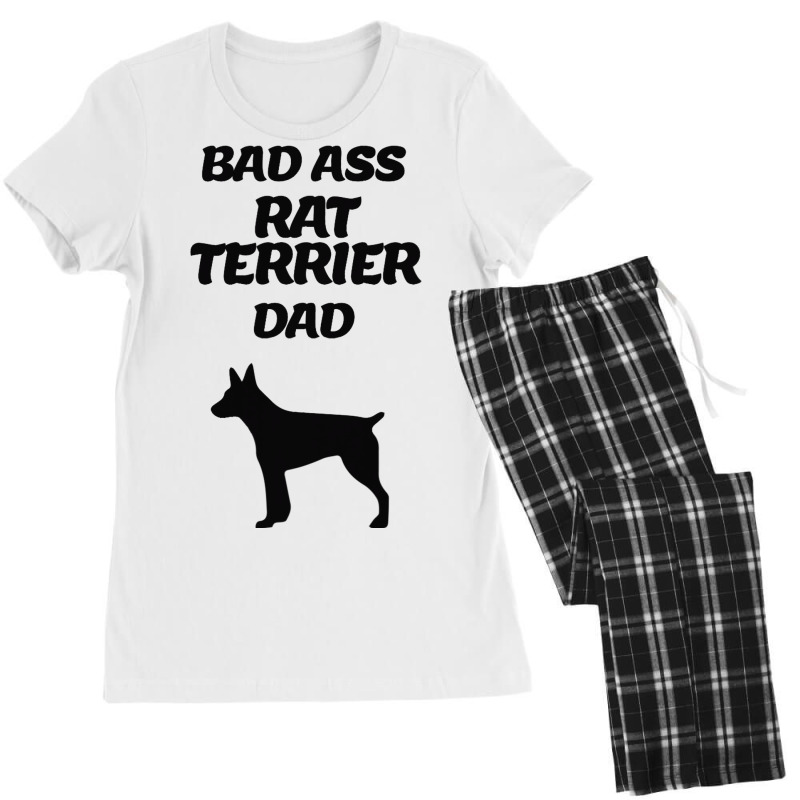 Bad Ass Rat Terrier Dad Women's Pajamas Set by ALFREDANDRE | Artistshot