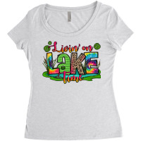 Living On Lake Time Women's Triblend Scoop T-shirt | Artistshot