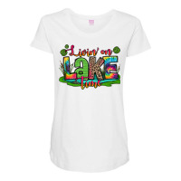 Living On Lake Time Maternity Scoop Neck T-shirt | Artistshot