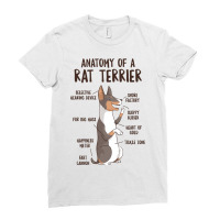 Anatomy Of A Rat Terrier Dog Owner Puppy Funny Cut Ladies Fitted T-shirt | Artistshot