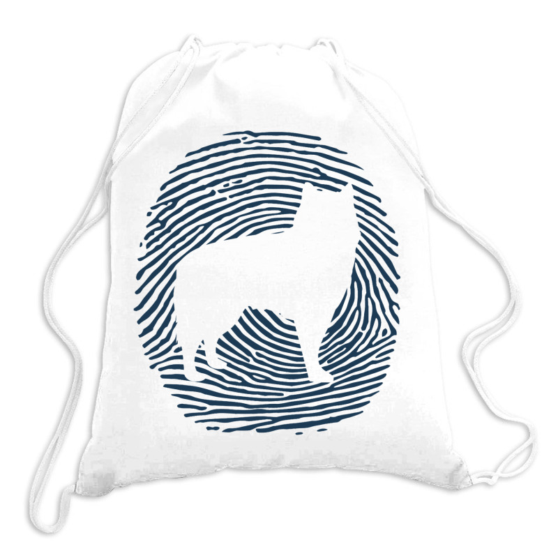 Alaskan Malamute Dna Fingerprint I Dog Alaskan Mal Drawstring Bags | Artistshot