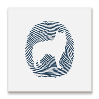 Alaskan Malamute Dna Fingerprint I Dog Alaskan Mal Metal Print Square | Artistshot