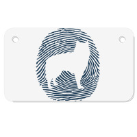 Alaskan Malamute Dna Fingerprint I Dog Alaskan Mal Motorcycle License Plate | Artistshot