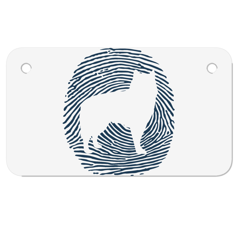 Alaskan Malamute Dna Fingerprint I Dog Alaskan Mal Motorcycle License Plate | Artistshot