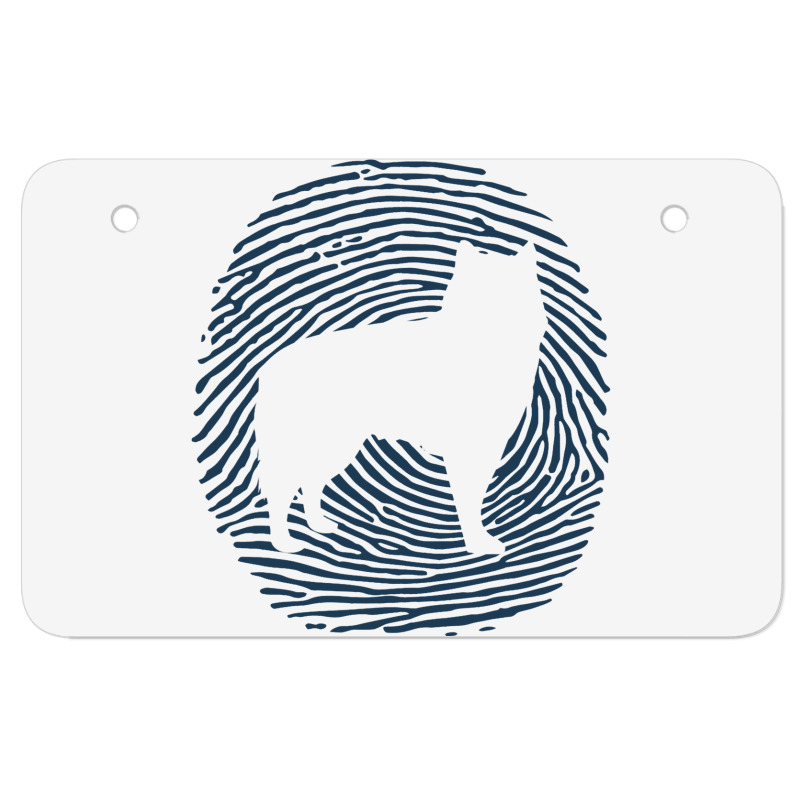 Alaskan Malamute Dna Fingerprint I Dog Alaskan Mal Atv License Plate | Artistshot