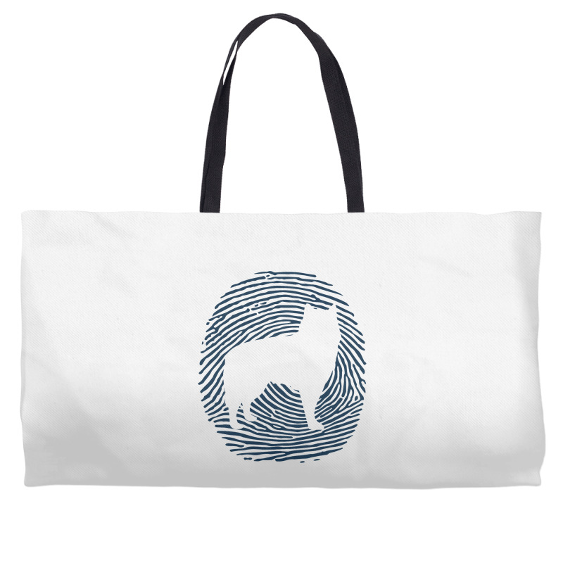 Alaskan Malamute Dna Fingerprint I Dog Alaskan Mal Weekender Totes | Artistshot