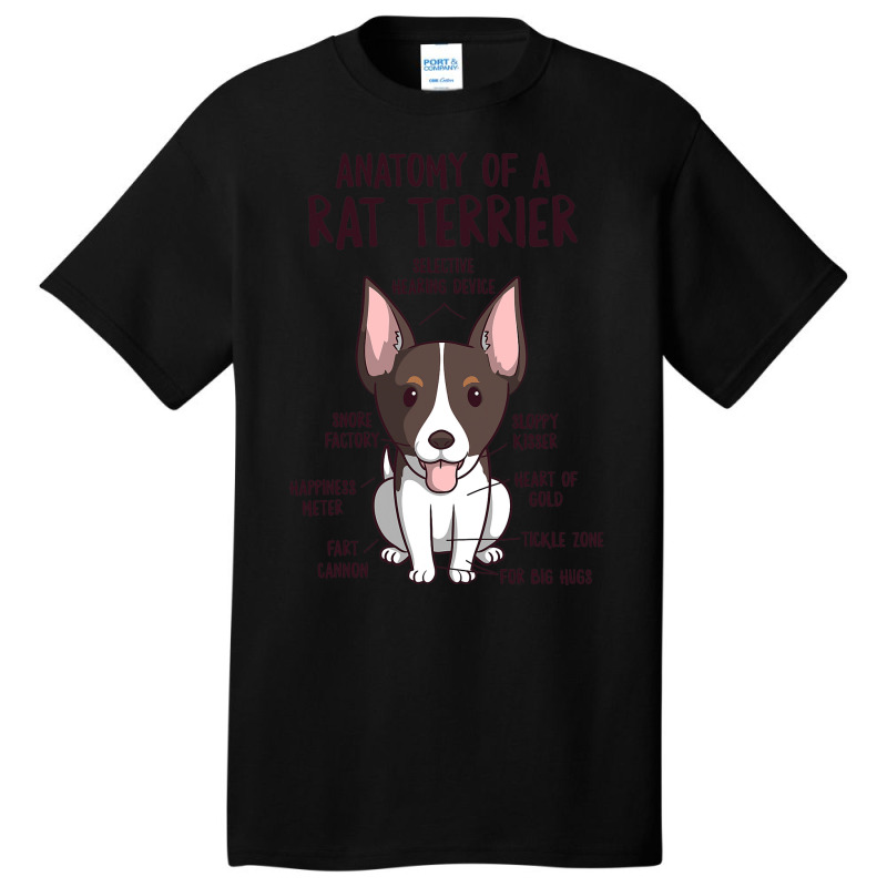 Anatomy Of A Rat Terrier Dog Owner Puppy Funny Cut Basic T-shirt by ELIZABETHBUELNA | Artistshot