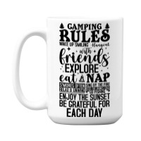 Camping Rules Camping Gear Funny Camper 3 15 Oz Coffee Mug | Artistshot