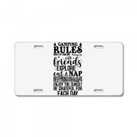 Camping Rules Camping Gear Funny Camper 3 License Plate | Artistshot