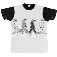 4 Sloths Walking Across A Crosswalk Over The Abbey Graphic T-shirt | Artistshot