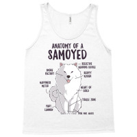 Anatomy Of A Samoyed Dog Puppy Owner Funny Cute Tank Top | Artistshot