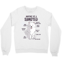 Anatomy Of A Samoyed Dog Puppy Owner Funny Cute Crewneck Sweatshirt | Artistshot