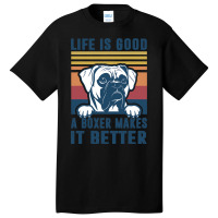 Boxer Dog Gifts For Men Women Boxer Dog Dad Mom Basic T-shirt | Artistshot