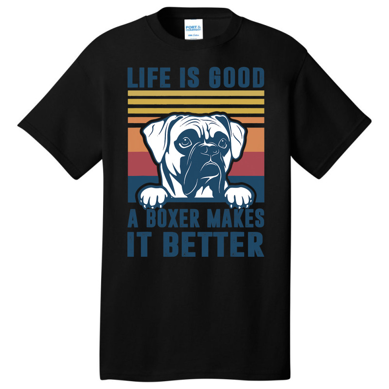 Boxer Dog Gifts For Men Women Boxer Dog Dad Mom Basic T-shirt | Artistshot