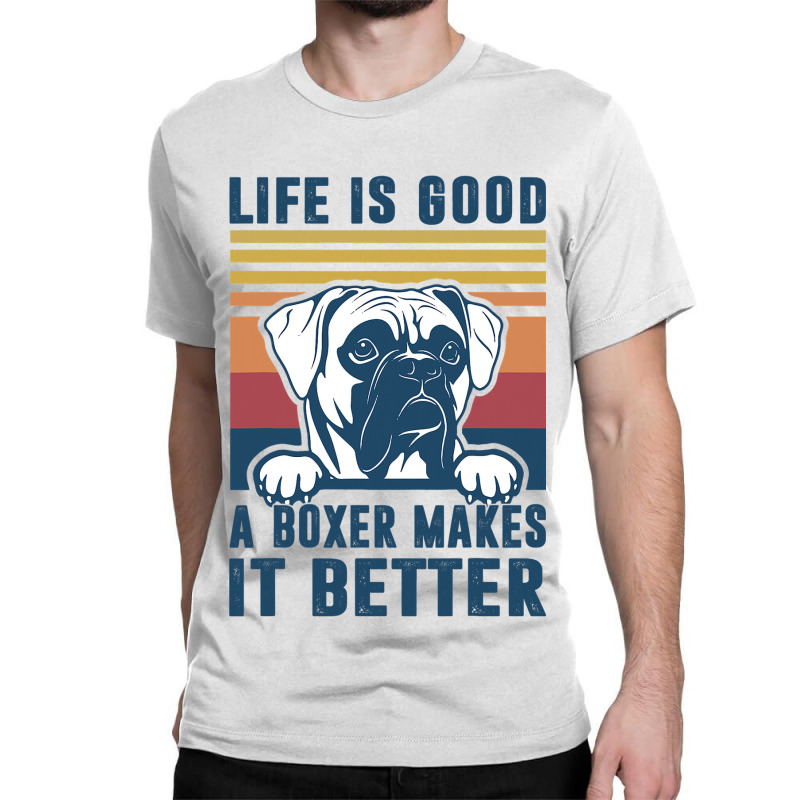 Boxer Dog Gifts For Men Women Boxer Dog Dad Mom Classic T-shirt | Artistshot