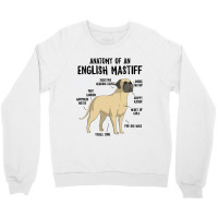 Anatomy Of An English Mastiff Dog Owner Puppy Funn Crewneck Sweatshirt | Artistshot