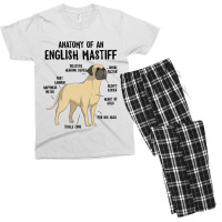 Anatomy Of An English Mastiff Dog Owner Puppy Funn Men's T-shirt Pajama Set | Artistshot