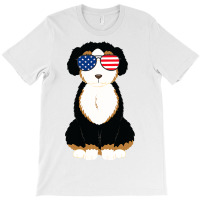 4th Of July Bernedoodle Dog Patriotic Usa American T-shirt | Artistshot